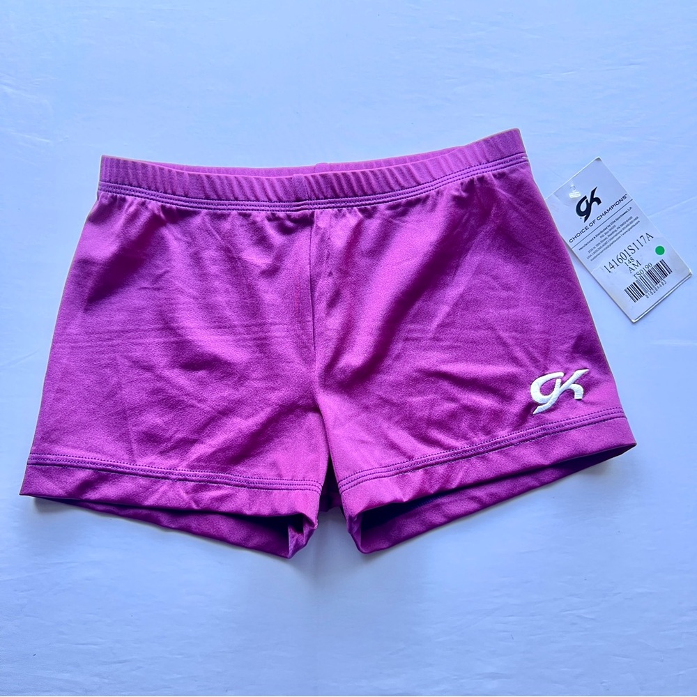 GK Vibrant Purple Gymnastics and Dance Athletic Shorts